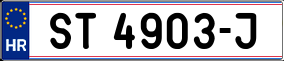 Trailer License Plate